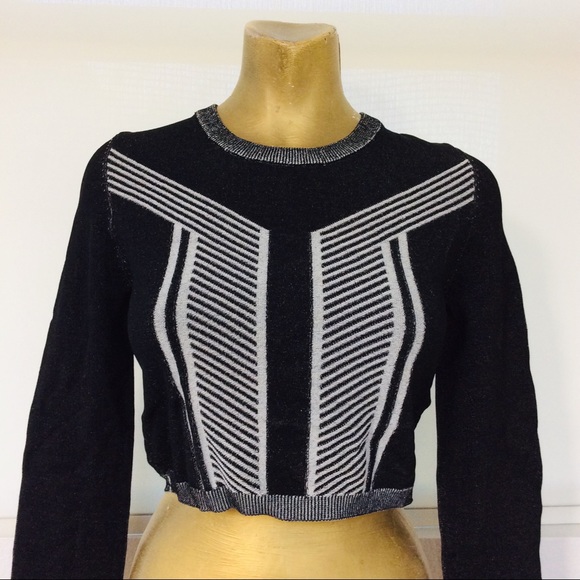 SALE!  NWT ELEVEN PARIS LA Collection Cropped SWEATER L - Picture 9 of 15